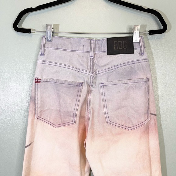 BDG Women's 100% Cotton Sunset Seagull Ombre High Waisted Cowboy Jeans Size 24 - Picture 7 of 11